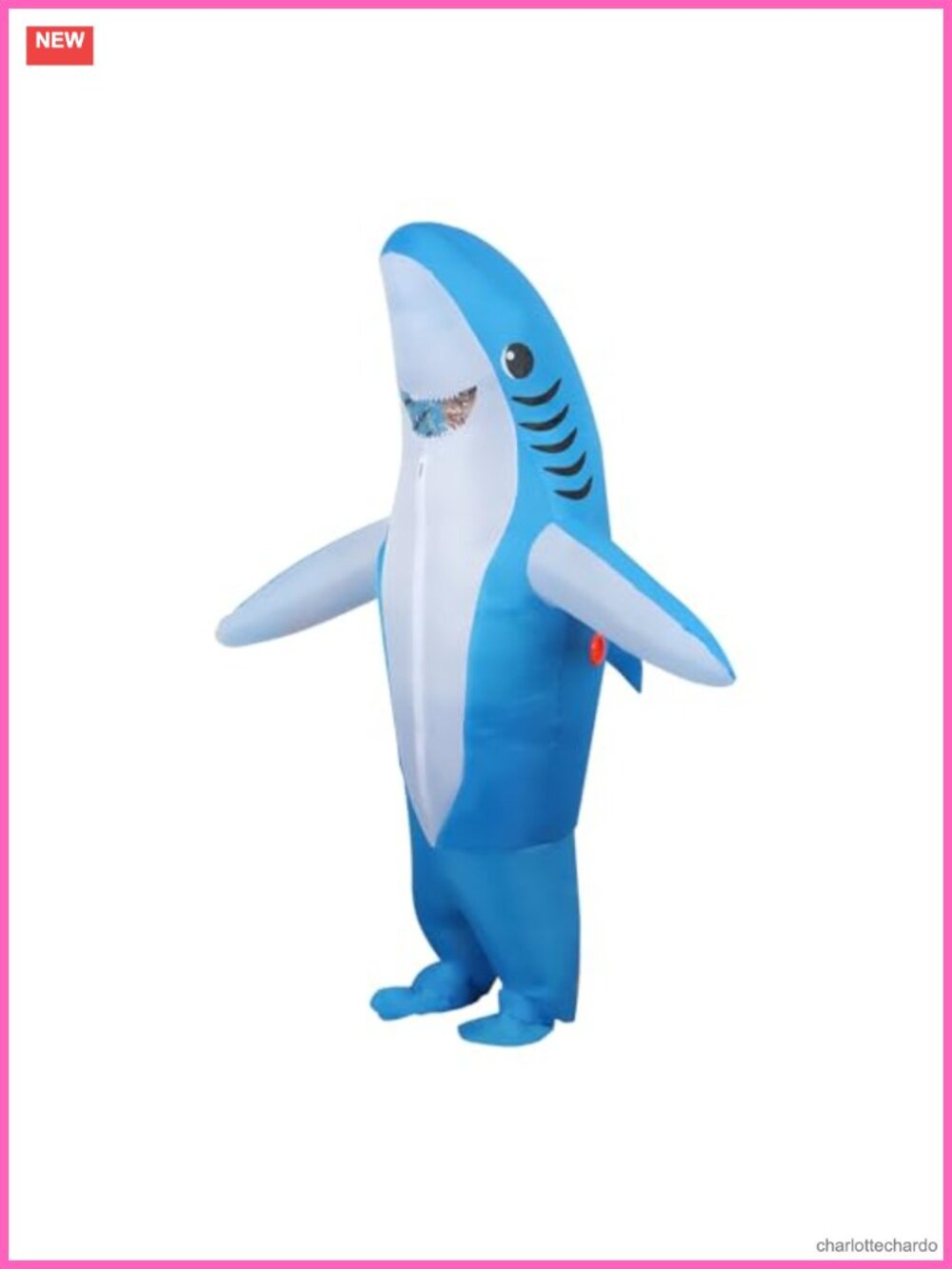 Inflatable Dolphin Shark Costume Adult Polyester Halloween Cosplay